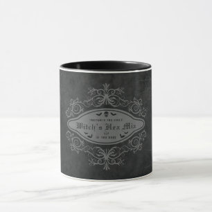 Dunkles dekoratives Banner Hexenfledermäuse Totenk Tasse