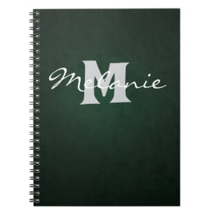 Dunkles elegantes Notizbuch Notizblock