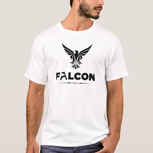 Dunkles Falke Grafik T-Shirt (Vorderseite)
