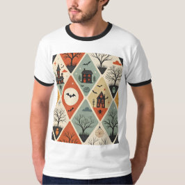 Dunkles Geistermuster T-Shirt
