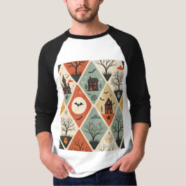 Dunkles Geistermuster T-Shirt