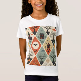 Dunkles Geistermuster T-Shirt