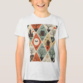 Dunkles Geistermuster Tri-Blend Shirt