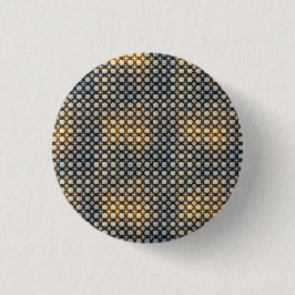Dunkles geometrisches Gitter Abstract Pattern Desi Button