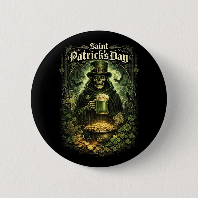 Dunkles Glück des heiligen Patrick Button (Vorderseite)