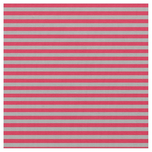 Dunkles Grau und Crimson Stripes Stoff (Nahaufnahme)