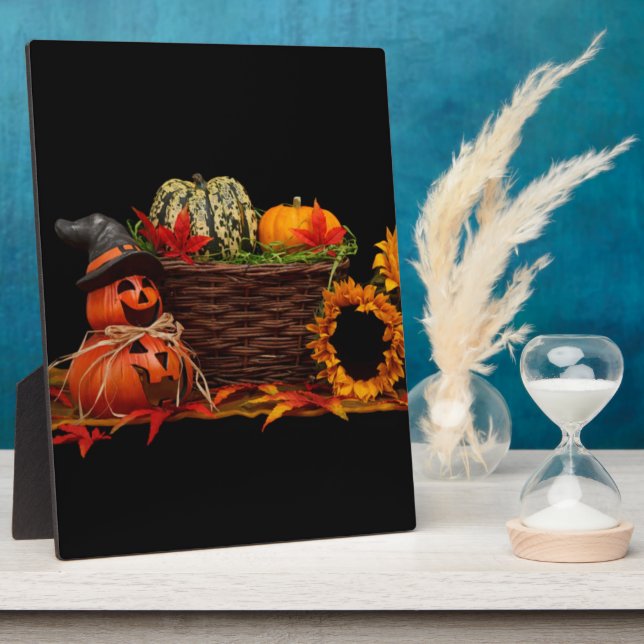 Dunkles Halloween-Design Fotoplatte (Seite)