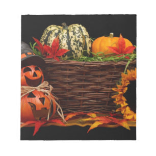 Dunkles Halloween-Design Notizblock