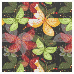 Dunkles Herbst-Muster Stoff