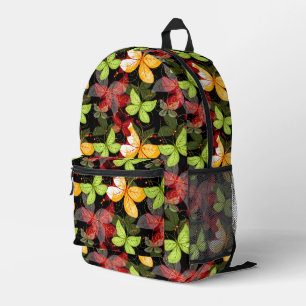 Dunkles Herbstmuster Bedruckter Rucksack