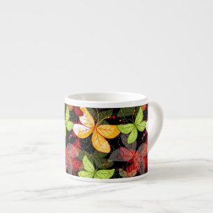 Dunkles Herbstmuster Espressotasse