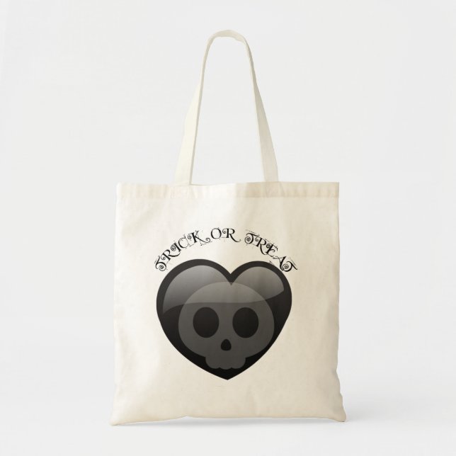 Dunkles Herz - Kids Halloween Bag Tragetasche (Vorne)