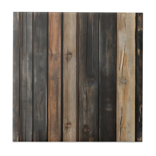 Dunkles Holz Muster Fliese