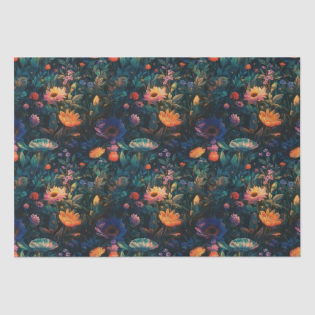 Dunkles Hütte Garden Tissue Paper Seidenpapier (Vorderseite)