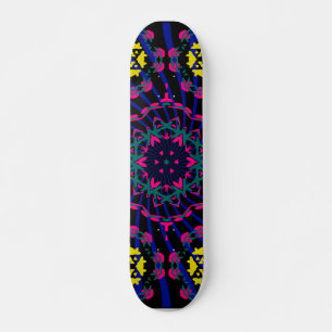 Dunkles Kaleidoskop-Design: Benutzerdefiniertes Sk Skateboard