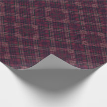 Dunkles Kariertes Wrapping Paper