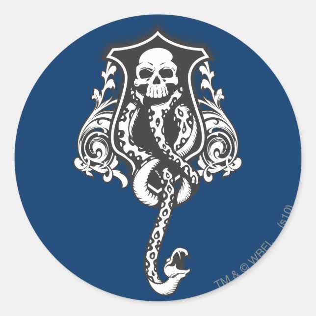 Dunkles Kennzeichen Harry Potter-Bann-| Runder Aufkleber (Vorderseite)