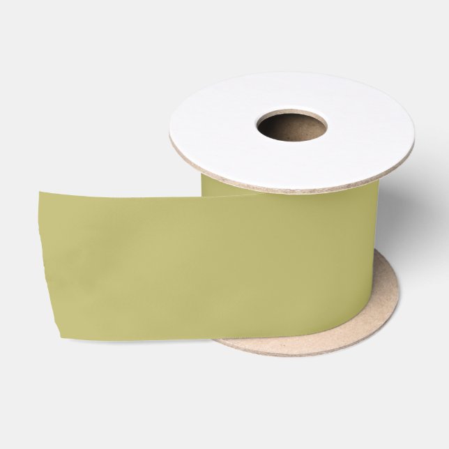 Dunkles Khaki Einfarbig Satinband (Spule)
