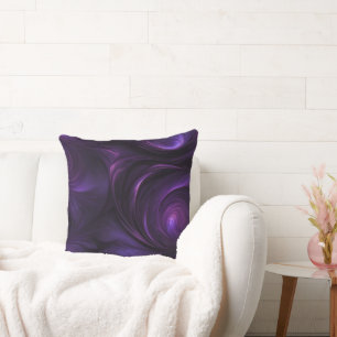 Dunkles Lila Swirbeldesign Kissen
