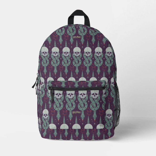 Dunkles Mal Geometrisches Icon Muster Bedruckter Rucksack (Vorderseite)