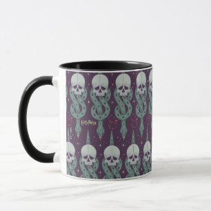 Dunkles Mal Geometrisches Symbolmuster Tasse