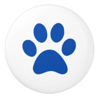 Dunkles Marine-Blau-Tatzen-Druck pawprint