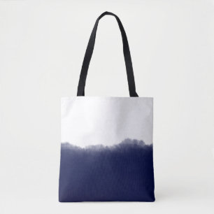 Dunkles Marineblau Aquarell Tasche