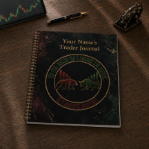 Dunkles Marmor Bull Bear Trader Design