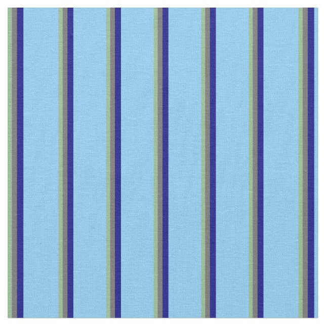 Dunkles Meer grün, dunkelgrau, blau und hellblau Stoff (Nahaufnahme)