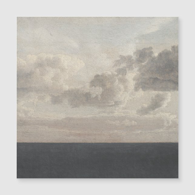 Dunkles Meer, Öl auf Leinwand, Vintage Kunst, Magnetkarte (Vorderseite)