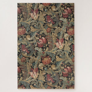 Dunkles, melancholisches, vintage-blumiges botanis