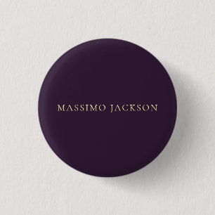 Dunkles, minimalist, schlichtes Modernes Design Button