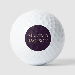 Dunkles, minimalistisches, schlichtes Modernes Golfball
