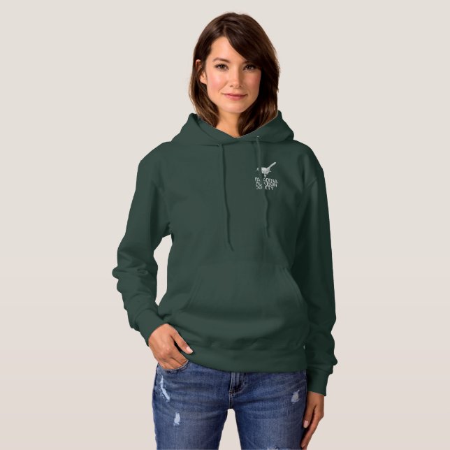 Dunkles mit Kapuze Unisexlogo des Hoodie (Vorne ganz)