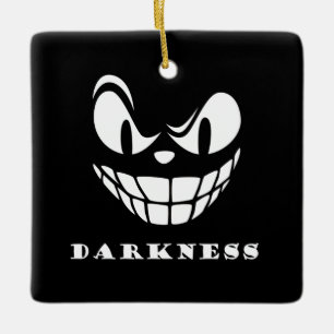 Dunkles Monster-Gesicht Keramikornament