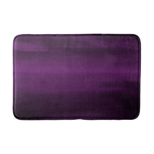 Dunkles Moody Lila Pflaume Modernes Wasserfarben C Badematte