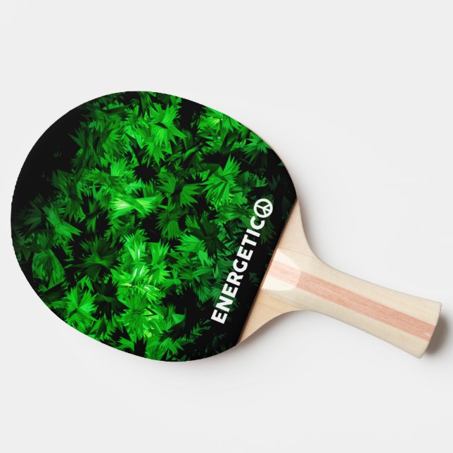 Dunkles Muster Tischtennis Schläger (Seitenansicht)