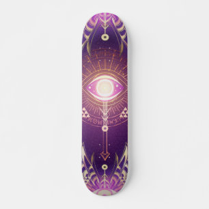 Dunkles mystisches arksches Auge der Ewigkeit Skateboard