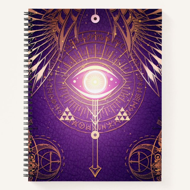 Dunkles mystisches arksches Auge des ewigen Sketch Notizbuch (Vorderseite)