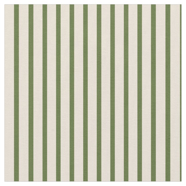 Dunkles Olive Green & Bisque Colos Muster Stoff (Nahaufnahme)