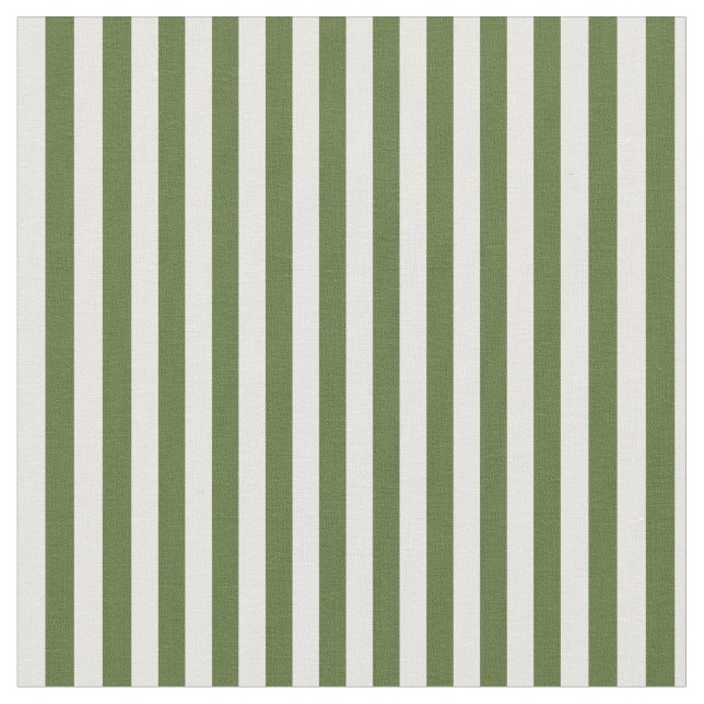 Dunkles Olive Green & Minze Cream Muster Stoff (Nahaufnahme)