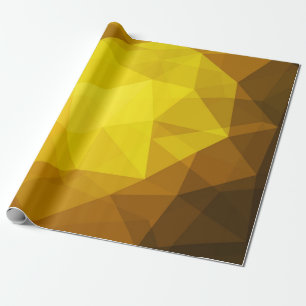 Dunkles orange Polygonales. Eine völlig neue Farb- Geschenkpapier