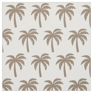 Dunkles Palme-Gewebe TANs beige Stoff