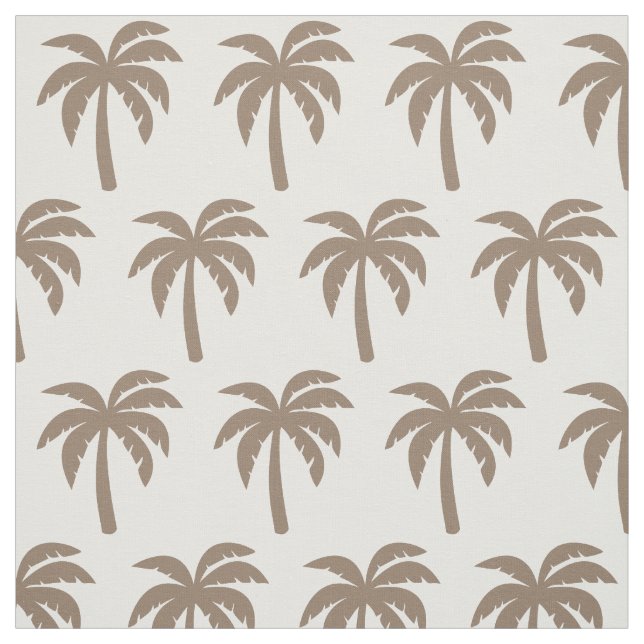 Dunkles Palme-Gewebe TANs beige Stoff (Muster)