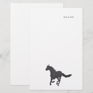 Dunkles Pferd Briefpapier