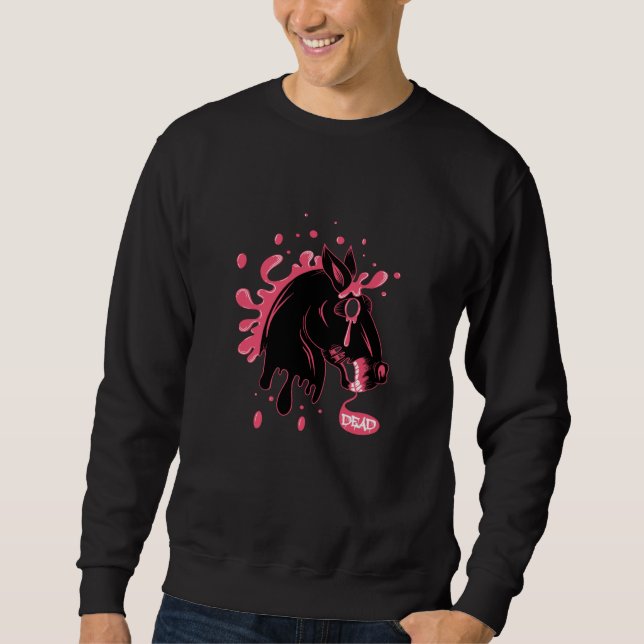 Dunkles Pferd Sweatshirt (Vorderseite)