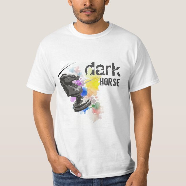 Dunkles Pferd T-Shirt (Vorderseite)