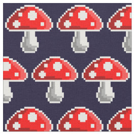 Dunkles Pixel-Pilz-Gewebe Stoff