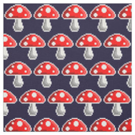 Dunkles Pixel-Pilz-Gewebe Stoff