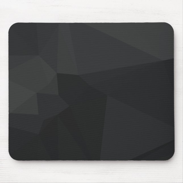 Dunkles polygonales Muster Mousepad (Vorne)